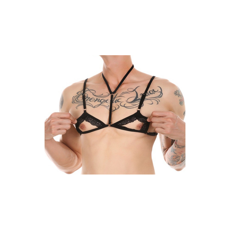 NoGenderWear Mini Soutien-gorge Watch Tetons Noir